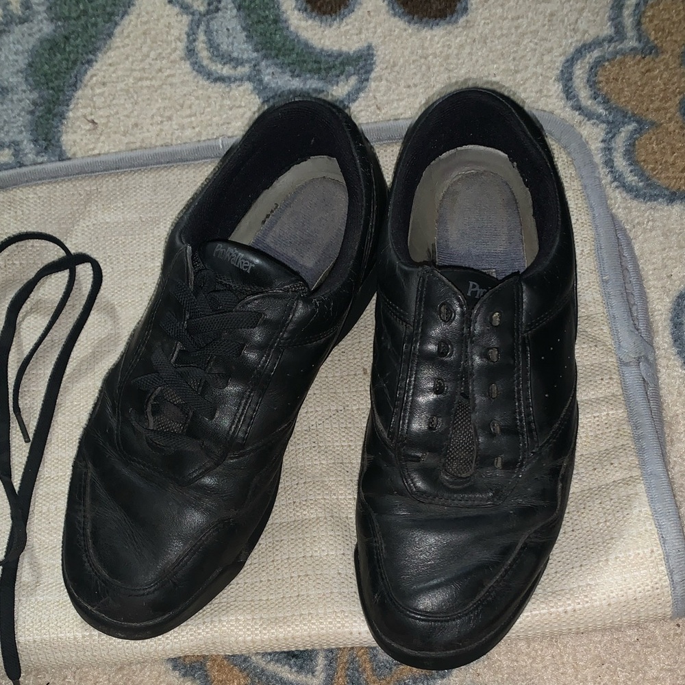 Rockport Men's Black Leather Sneakers